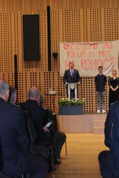 Sprejem gasilcev pri predsedniku države, foto M Femec